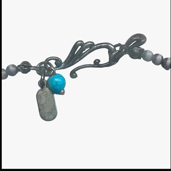 Treska Brand Turquoise and Brown Double Beaded Statement Necklace; EUC! - Picture 6 of 9